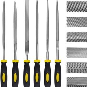 Best Needle File Set, 6 Pieces Hand Metal Files.